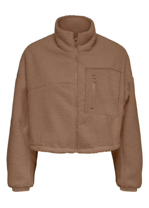 Geaca Only, model 15260049, croiala regulata, culoare maro, poliester, XS INTL