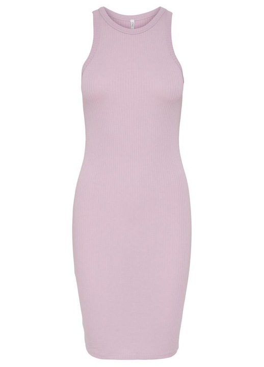 Rochie Only, mulata, decolteu rotund, roz, poliester-viscoza-elastan, S INTL