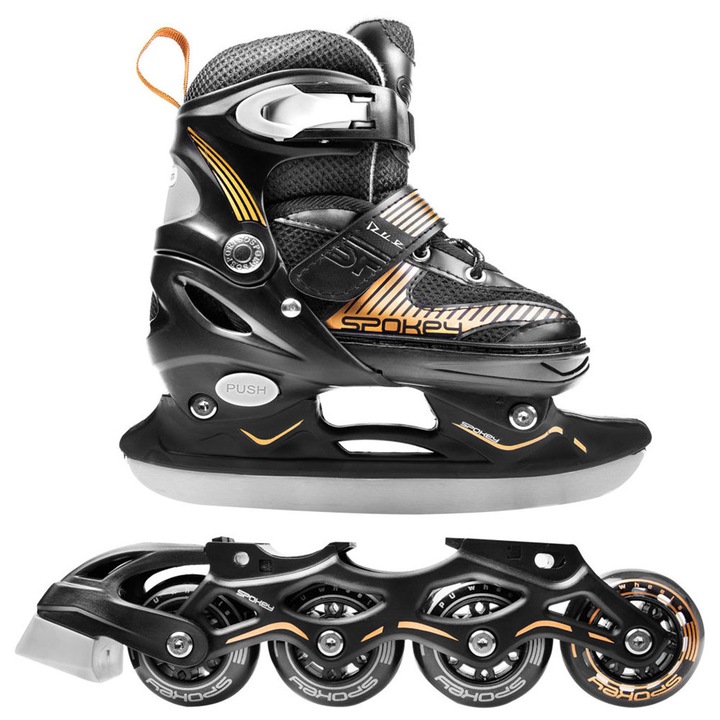 Role Spokey Due 2in1, multicolor, 30-33, 34-37, 38-41, ABEC-7, 64mm