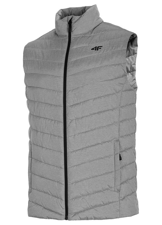 Vesta barbati 4F, hidrofuga, usoara, 2 buzunare, poliamida, gri, M INTL