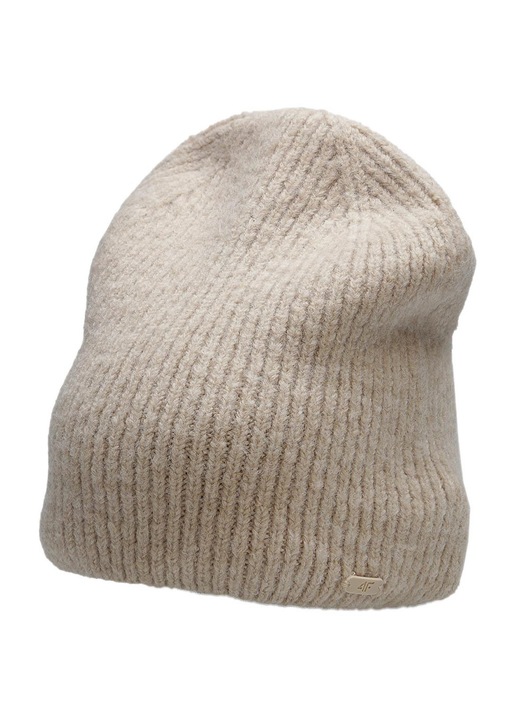 Caciula 4F, H4Z22-CAD008, poliester/acril, alb