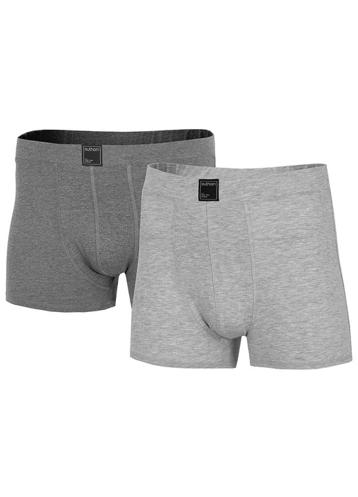 Lenjerie intima boxer Outhorn, set 2 buc, gri, bumbac-elastan, S INTL