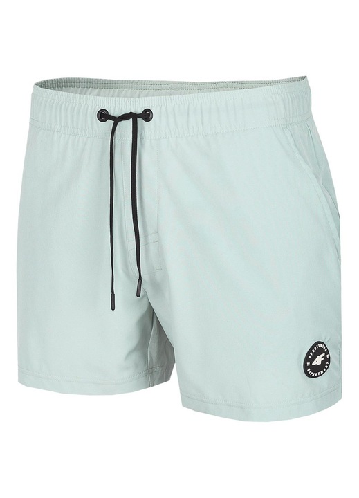 Costum de baie pentru barbati 4F H4L22-SKMT00, talie elastica, poliester/elastan, verde menta