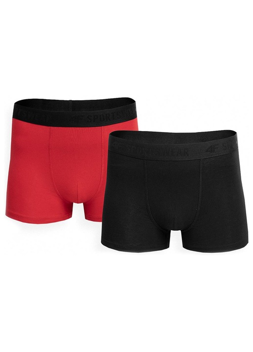 Boxeri barbatesti, 4F, set de 2, slim fit, elastic, bumbac, S INTL