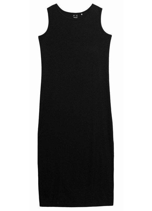 Rochie de dama 4F, neagra, din viscoza, poliester si elastan, XS INTL