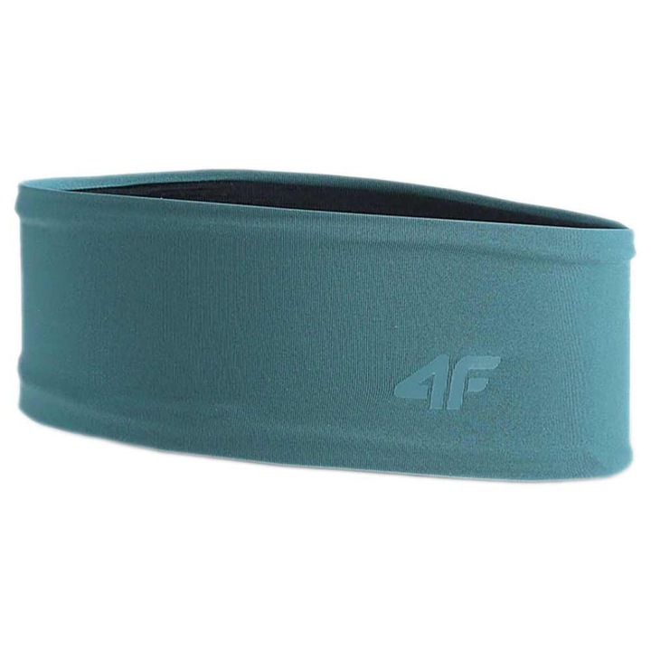 Bandana de cap sport 4F, poliester, cu filtru UV, albastru