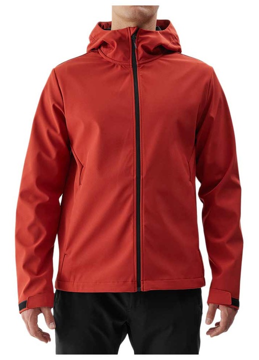 Jacheta softshell barbati 4F, impermeabila, respirabila, rosu, poliester-elastan, S INTL