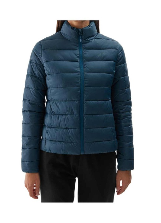 Jacheta matlasata 4F pentru femei, hidrofuga, verde, poliamida