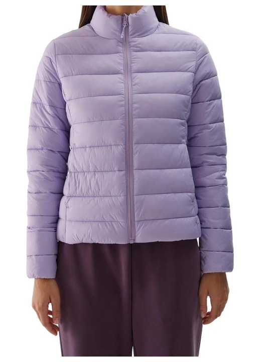 Jacheta de puf 4F pentru femei, hidrofuga, protectie usoara, violet, poliamida