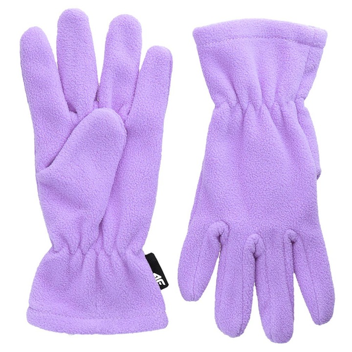 Manusi copii 4F, model Fleece, microfleece, poliester, mov