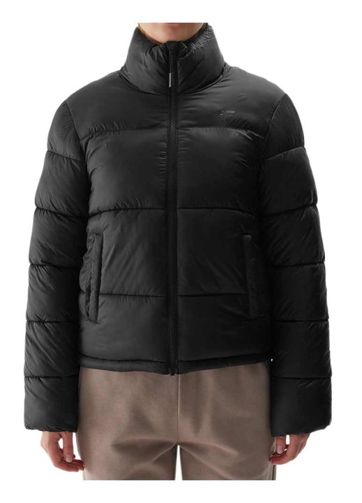 Jacheta matlasata 4F, neagra, hidrofuga, poliamida, 2XL INTL