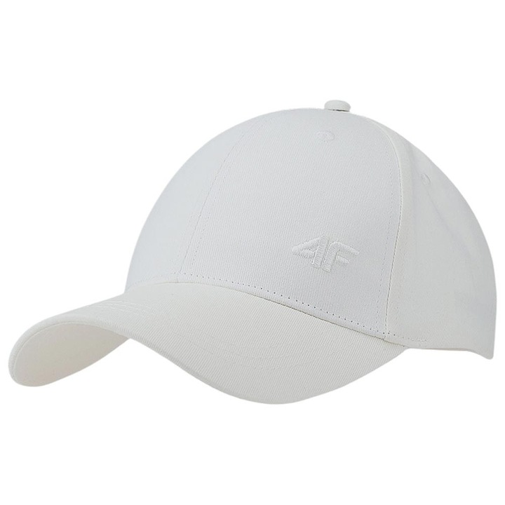 Мъжка шапка 4F, памучна, бяла, стандартен размер