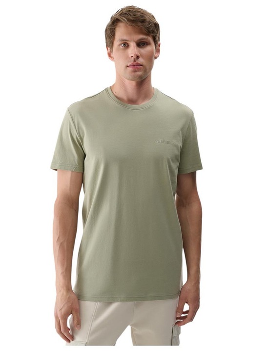 Tricou barbati 4F, bumbac organic, croiala regulata, decolteu rotund, culoare unica