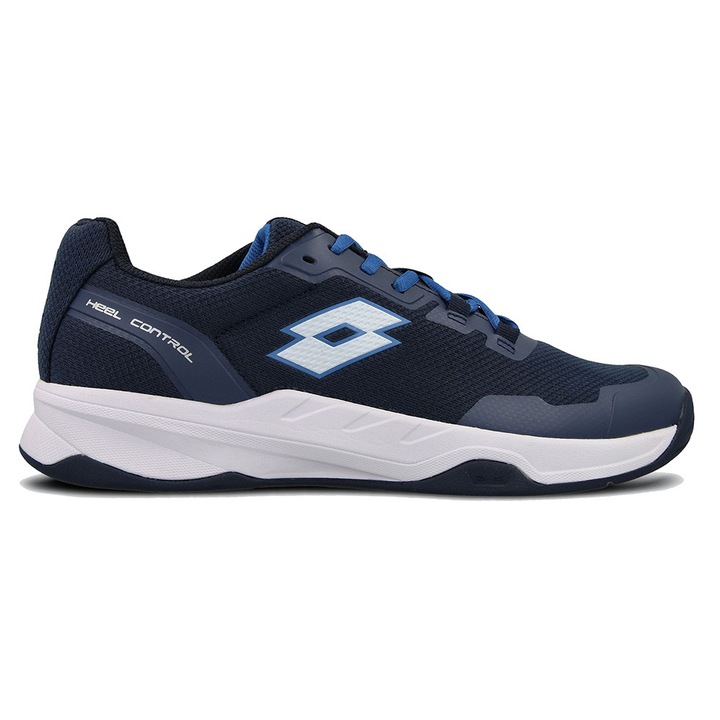 Pantofi sport barbati Lotto Mirage 600 III ALR, negru/bleumarin, plasa, pentru toate suprafetele, stabilitate si confort.