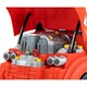 Jucarie educativa mecanic auto Milly Mally, N-GINE, efecte sonore si luminoase, rosu, 36x33x32cm