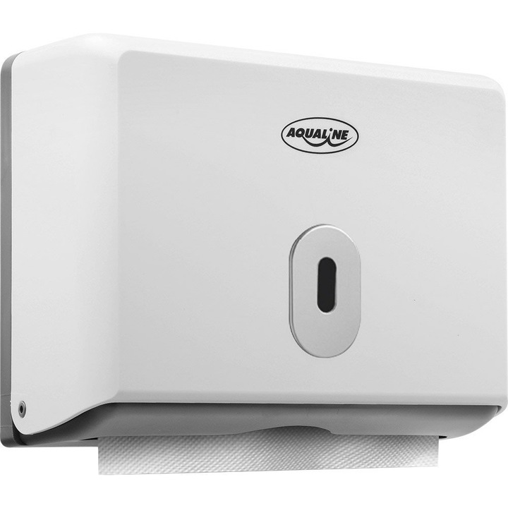 Aqualine papírtörlő tartó, fehér 260x205x100mm