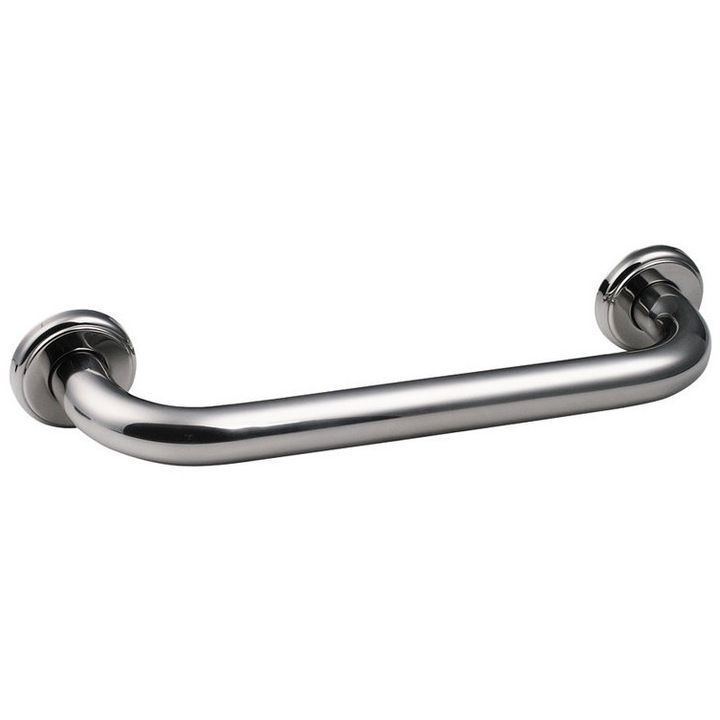 Fürdőszobai tartó, Sapho, 340x60x80mm, rozsdamentes acél, kerek, 120kg, 1 db