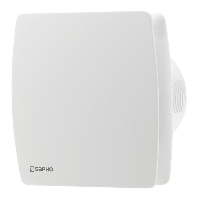 Ventilator axial Sapho LEX, 15W, 100mm, alb, 150x150x86mm