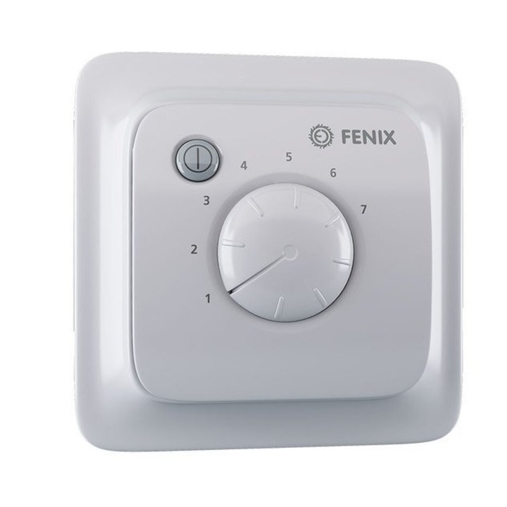 Termostat universal Sapho TEPLA DLAZBA analogic alb 8.3x8.3x2cm