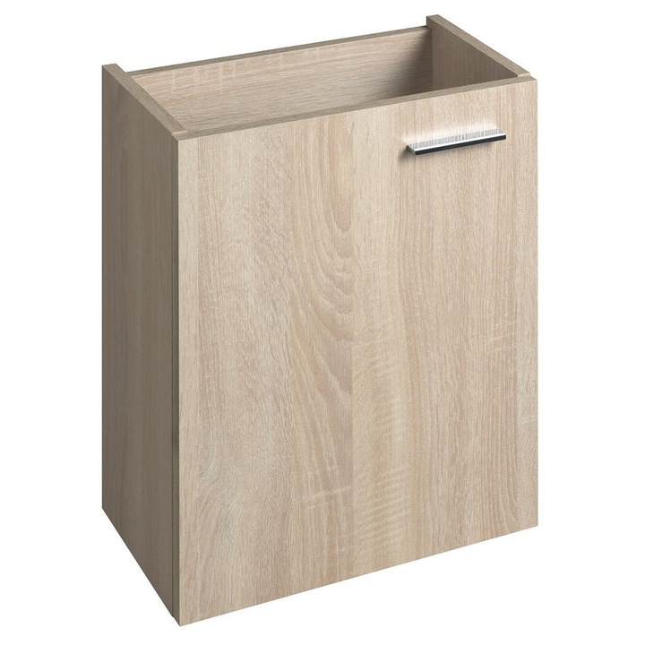 Dulap de baie Aqualine, model Keramia Fresh, 39,5x50x22cm, culoare nuc platin, cu usi universale