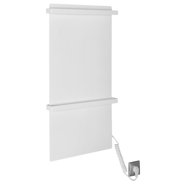 Suport prosoape set, Sapho ELMIS, 400x800x55 mm, alb, 120 W