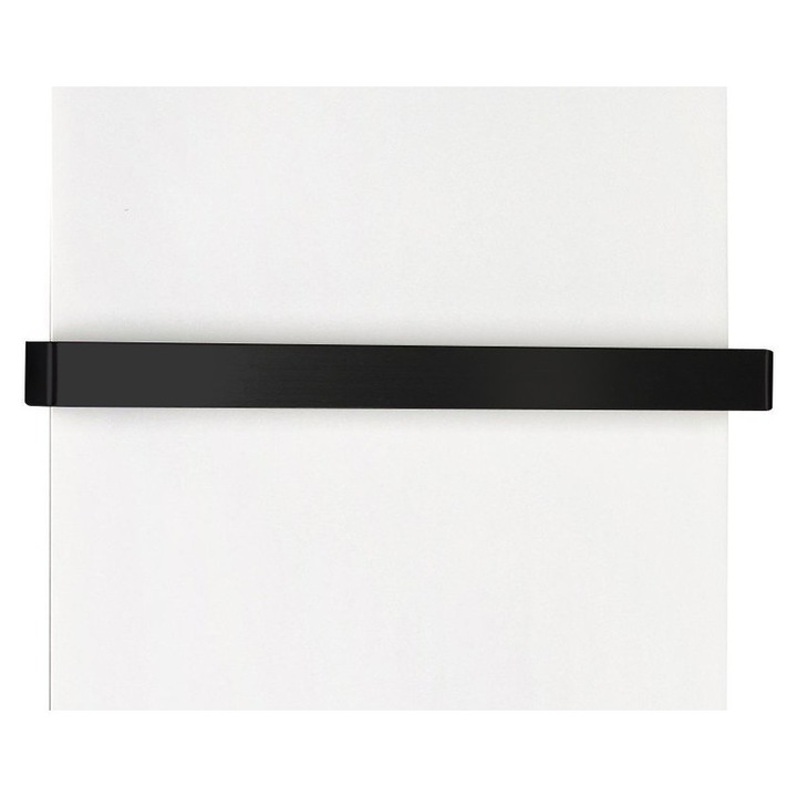 Закачалка за кърпи, Sapho, TABELLA, матово черна, 390x50x80 мм