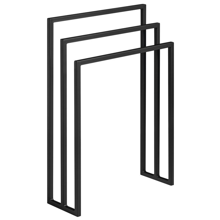 Поставка за кърпи Sapho, SKA, Матово черен, 550x800x200 мм