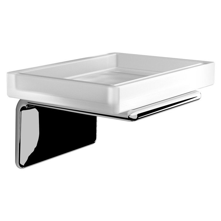Поставка за сапун Gedy IL GIGLIO, хром, 114x64x95 мм, 1 бр.