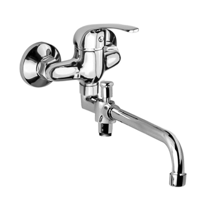 Mereo szaniter csaptelep, Nastenna modell, 150 mm, Lila, túlfolyóval