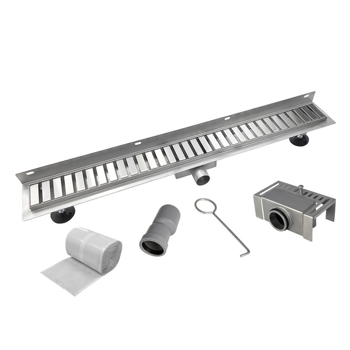 Scurgere pentru dus Mereo, 70x7cm, inox, cu rost