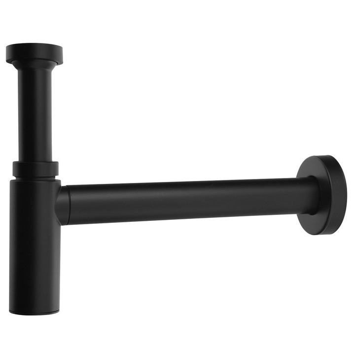 Сифон за мивка, 5/4", 32 мм, матово черен, 1.0500 кг