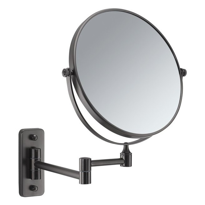 Козметично огледало Gedy, 3x увеличение, черно, 230x310x290 мм