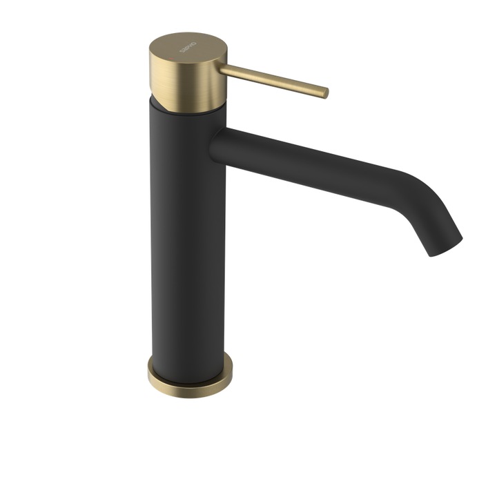 Sapho ULTRAMIX szaniter csaptelep, matt fekete, 189 mm, 3 darabos készlet