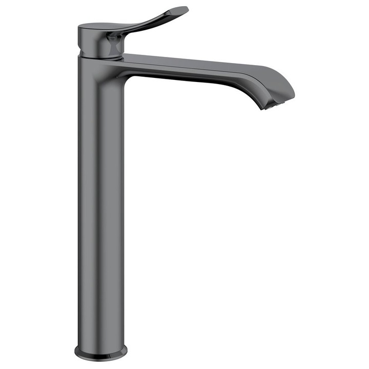 Baterie sanitara, Sapho, model SUGA, inaltime 295mm, adancime 207mm, culoare negru mat, inaltime iesire 240mm, set 1 buc.