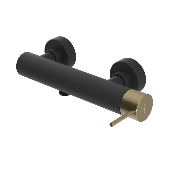 Санитарен смесител Sapho ULTRAMIX, матово черен, 2.876 кг, 262x60x98 мм, комплект от 2 броя