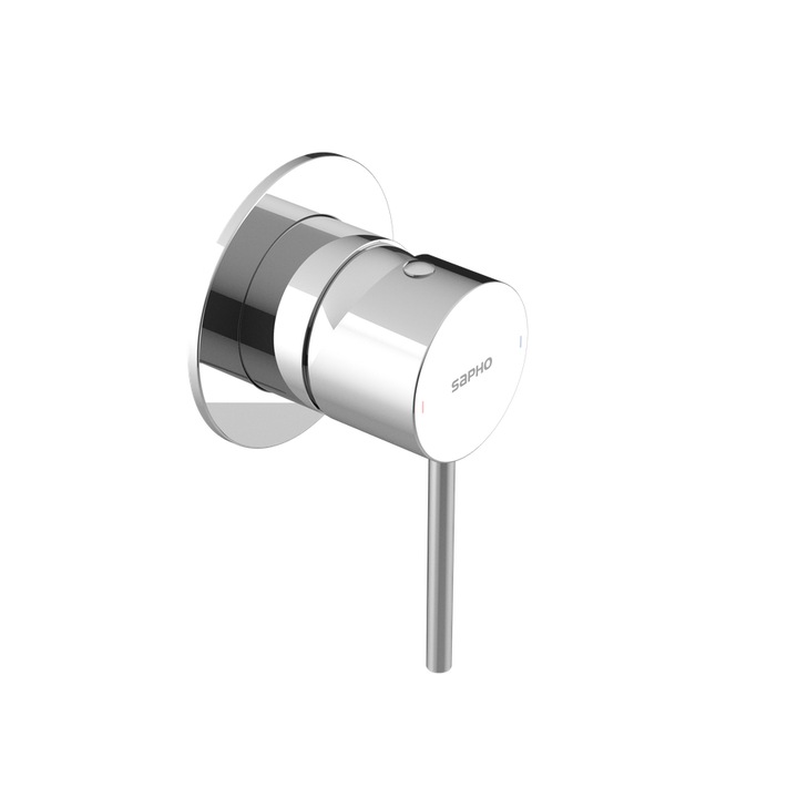 Baterie sanitara Sapho ULTRAMIX, 2 iesiri, crom, 70x70mm, set 2 bucati