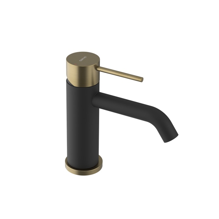 Санитарен смесител Sapho ULTRAMIX, матово черен, 159 мм, комплект от 3 части