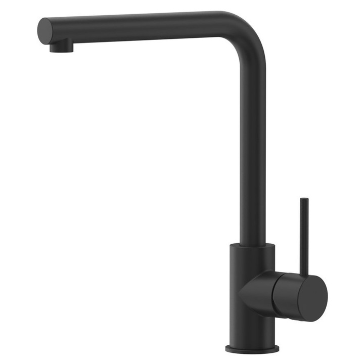 Baterie sanitara, Sapho, model RONA, negru mat, 99x315mm, 1.720kg