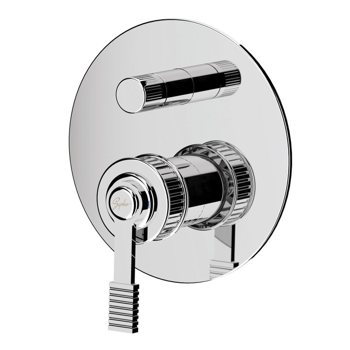 Baterie sanitara Sapho VERSI, 2 iesiri, crom, 155x155mm