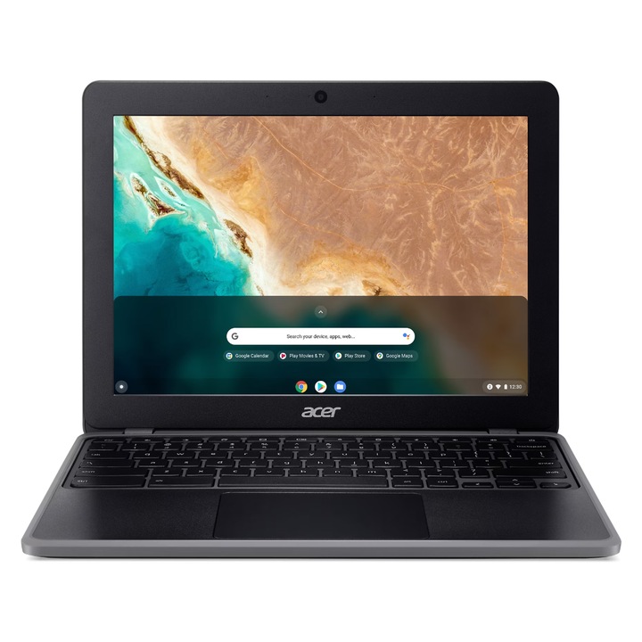 Лаптоп ACER R852T-C73W CHROMEBOOK, NX.ATBEX.006, 12", Intel Celeron N4020 (2-ядрен), Intel UHD Graphics 600, 4GB LPDDR4