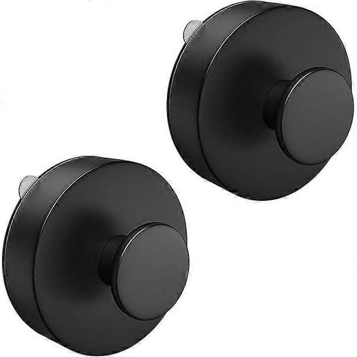 Suporturi de baie, 2 bucati, carlige de perete cu ventuza, ABS, reutilizabile, 6.5x3.5cm, multicolor