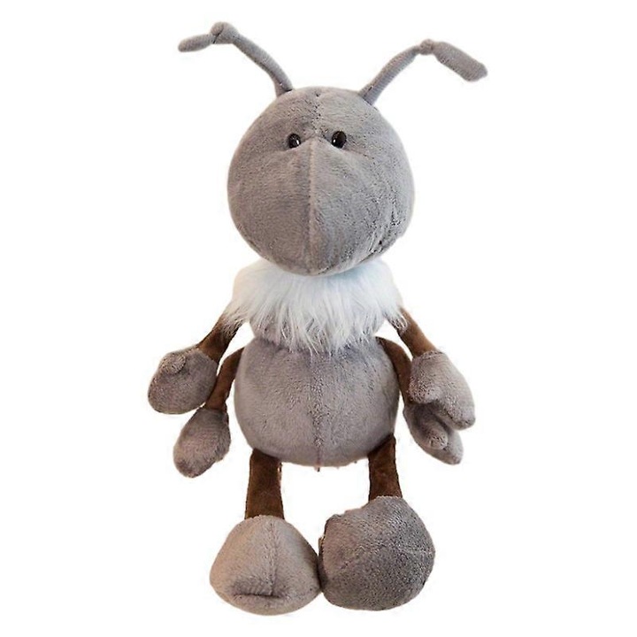 Jucarie de plus Ant, 30cm, gri, set pentru reptile, 14+