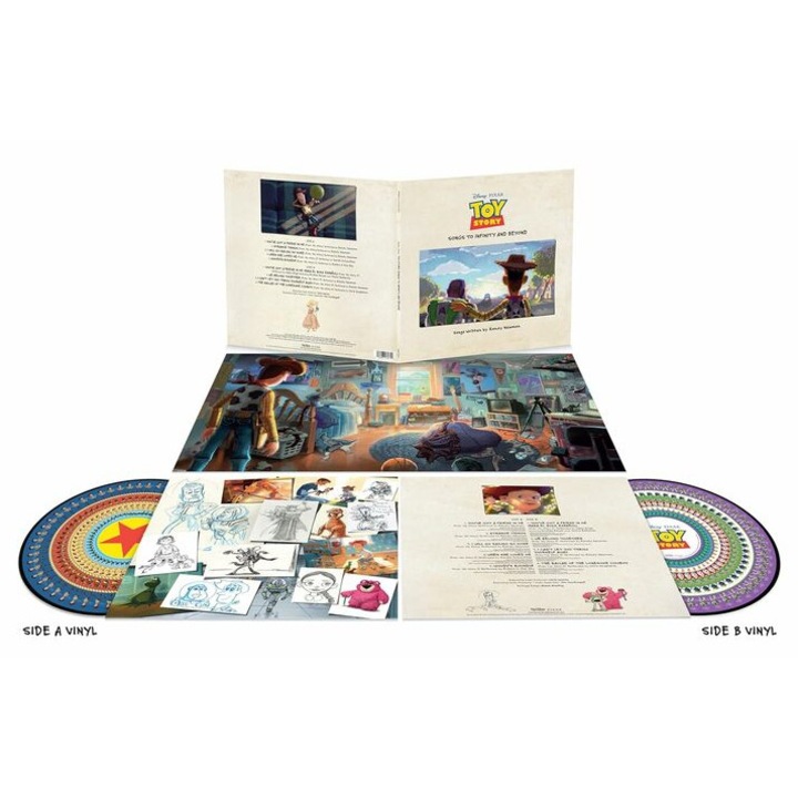 Toy Story: Songs To Infinity And Beyond, Hollywood, editie speciala, vinil zoetrope, 30 de ani de prietenie