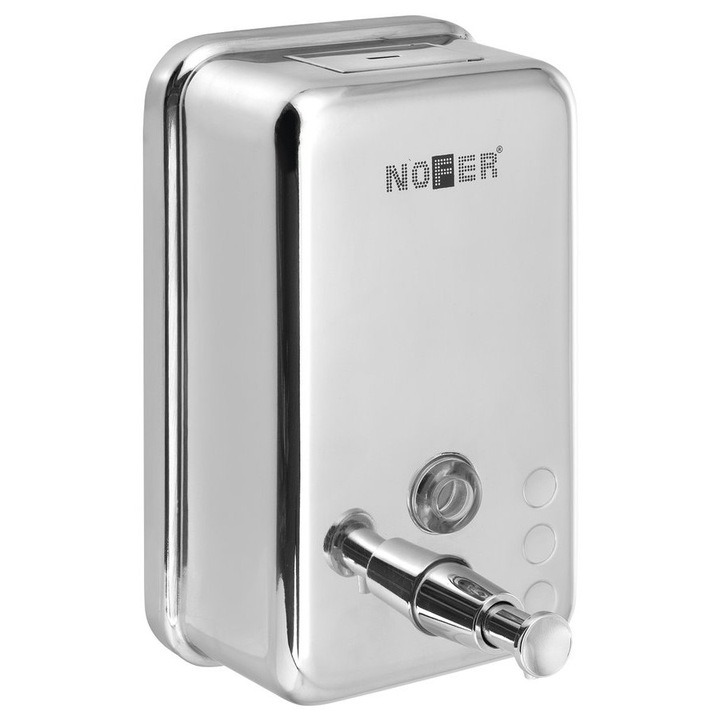 Dozator de sapun NOFER 1200ml, otel inoxidabil, lustruit