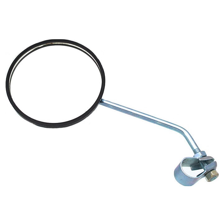 Велосипедно огледало SPORTCROSS, кръгло, дълго, неръждаема стомана, 10x20 см, пълен комплект