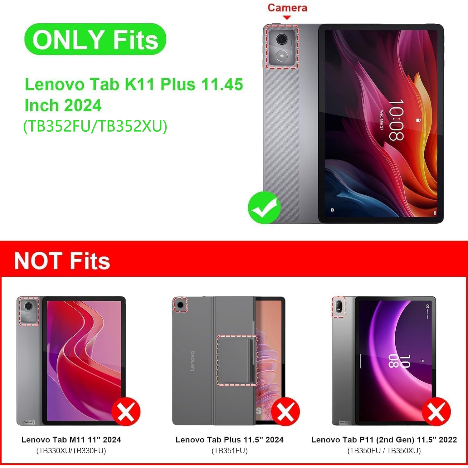 Husa tabletă Omelivon pentru Lenovo Tab K11 Plus, funcție auto sleep/wake, închis albastru, 11.45 inch