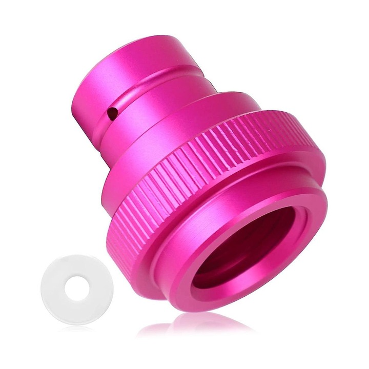 Adaptor rapid CO2 pentru Duo, Art si Terra, rosu, metal, set 1 adaptor + 1 inel de etansare