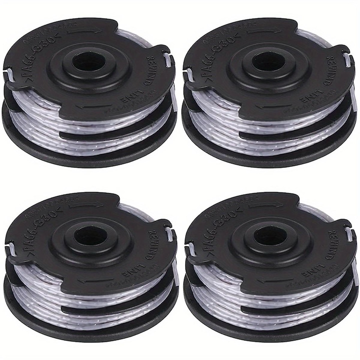 Set 4 bobine pentru trimmer electric, 1.6mm, 20FT, 55mm