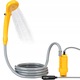 Set dus auto portabil cu pompa electrica, Zola, 60W, 5l/min, reglare debit apa, alimentare priza bricheta, 12V, carlig si ventuza montare, lungime furtun 2m, galben