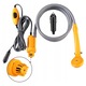 Set dus auto portabil cu pompa electrica, Zola, 60W, 5l/min, reglare debit apa, alimentare priza bricheta, 12V, carlig si ventuza montare, lungime furtun 2m, galben